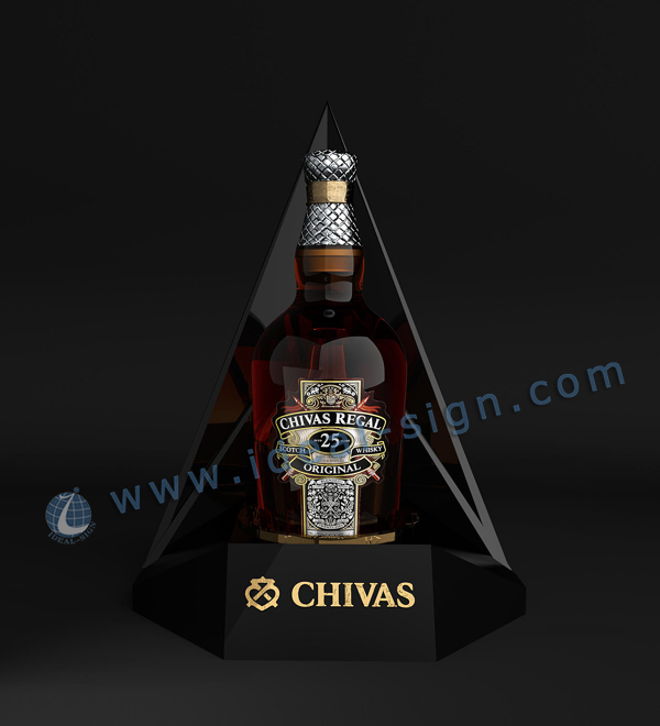 Chivas Triangle Shape LED Bottle Glorifier Double 