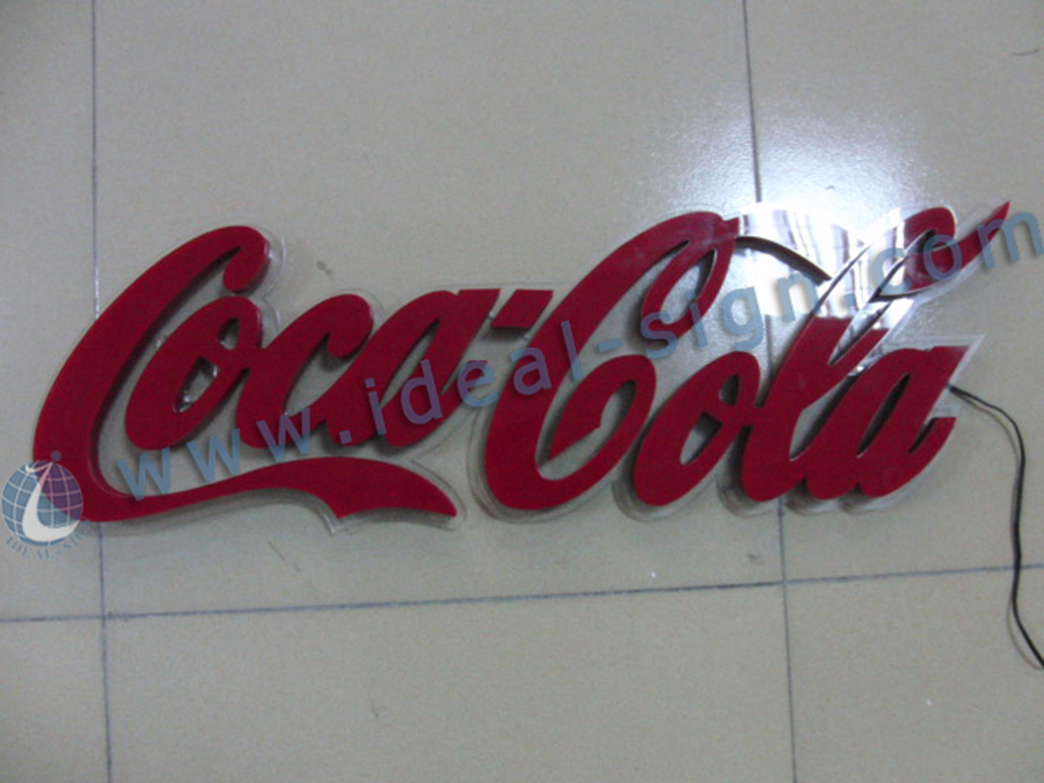 Coca cola LED resin sign 