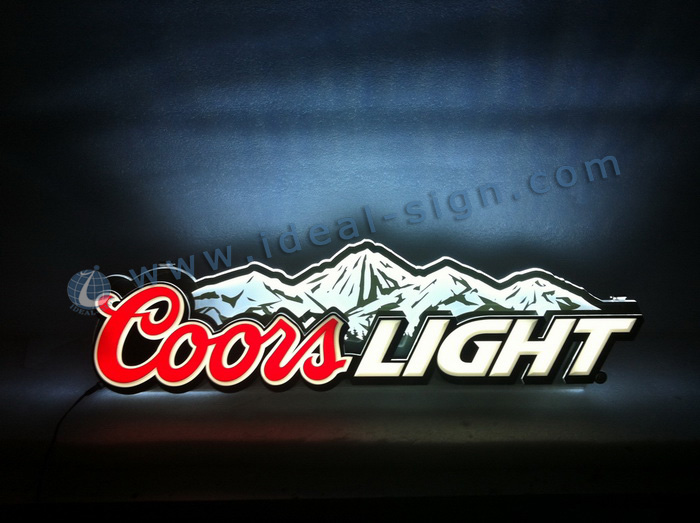 Coors Light Signs Acrylic LED indoor neon sign