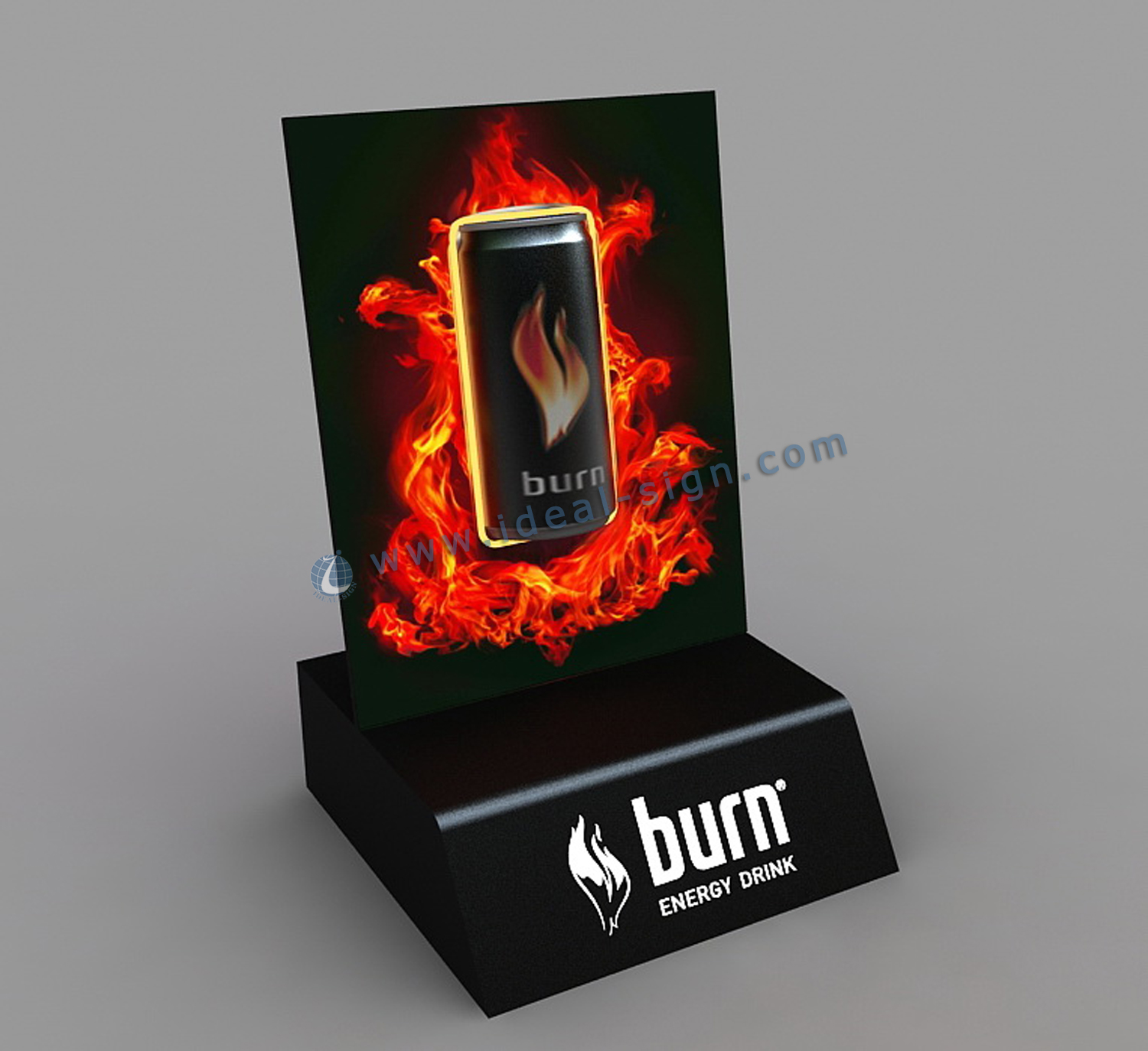 Burn EL Bottle Stand Display