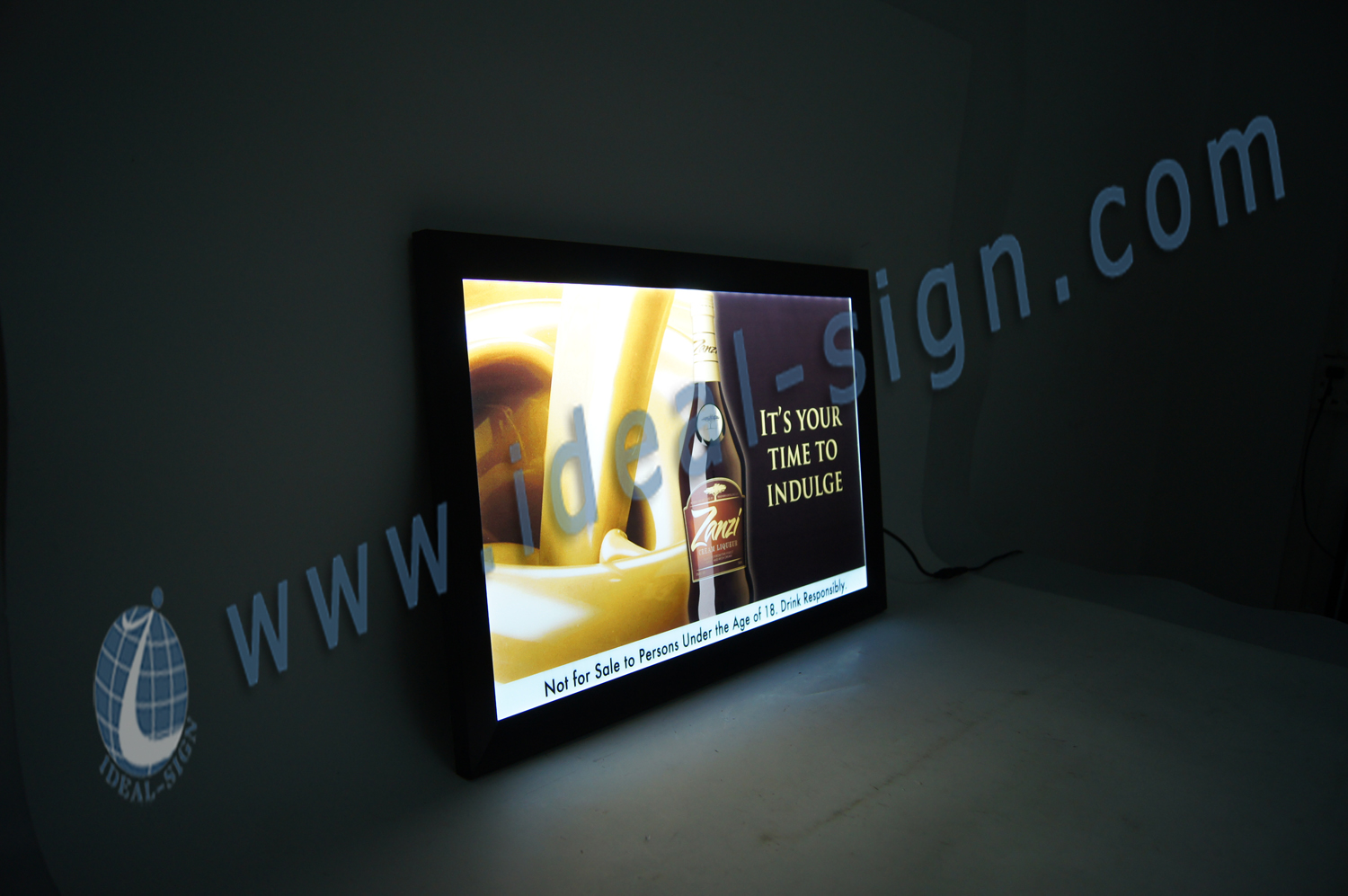 Framed Slim LED indoor light Signs