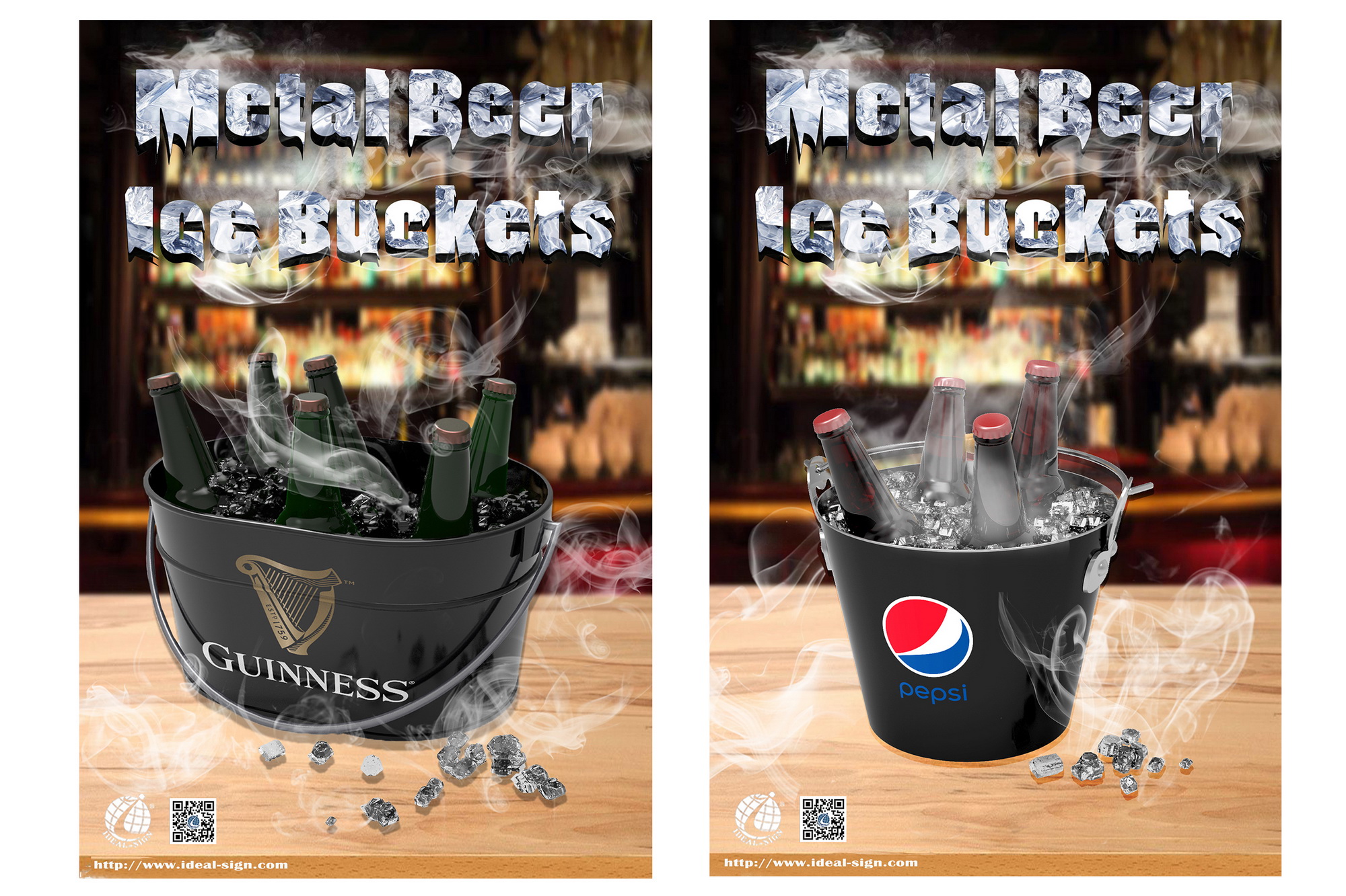 New Designs---Metal Beer Ice Buckets