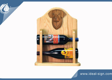 Estante de vino de madera
