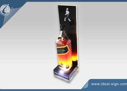 Acrylique bouteille de JOHNNIE WALKER LED affichage/glorifier
