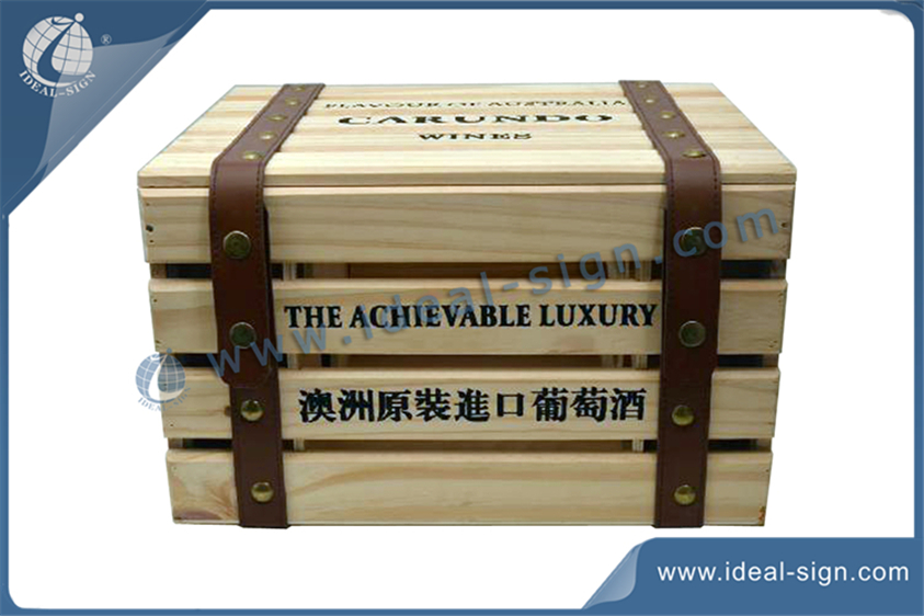 Personalizado Pine Box presente do vinho Madeira / Vinho Caixas de madeira