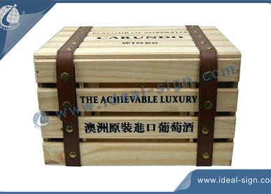 scatola regalo vino in legno