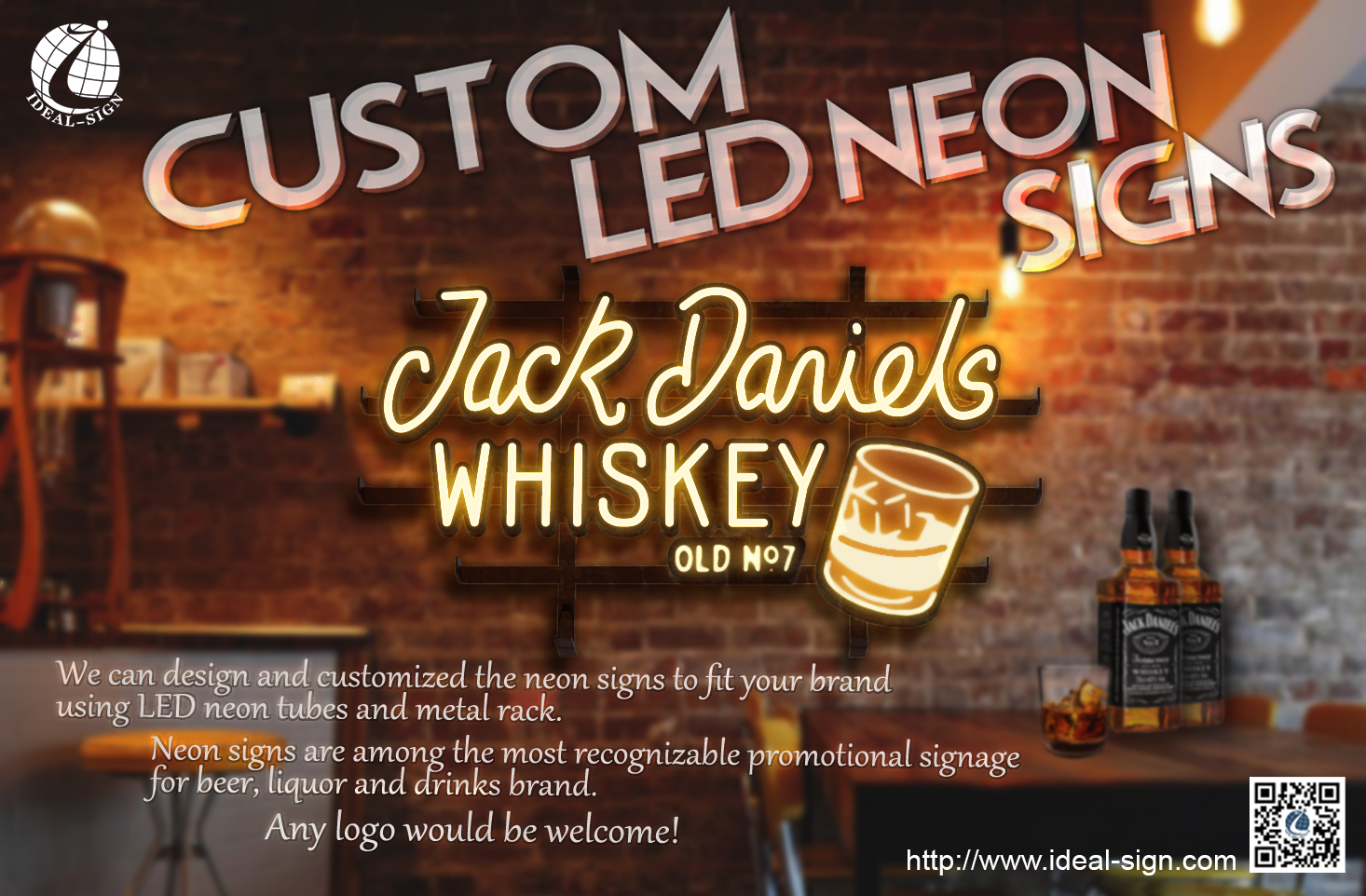 Custom Jack Daniels LED Neon Signs 