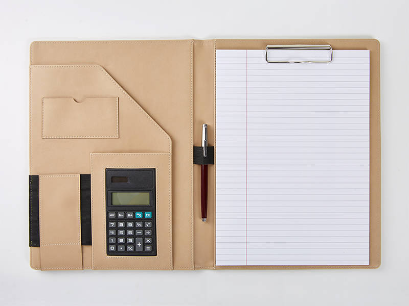 Conference Folder with Calculator