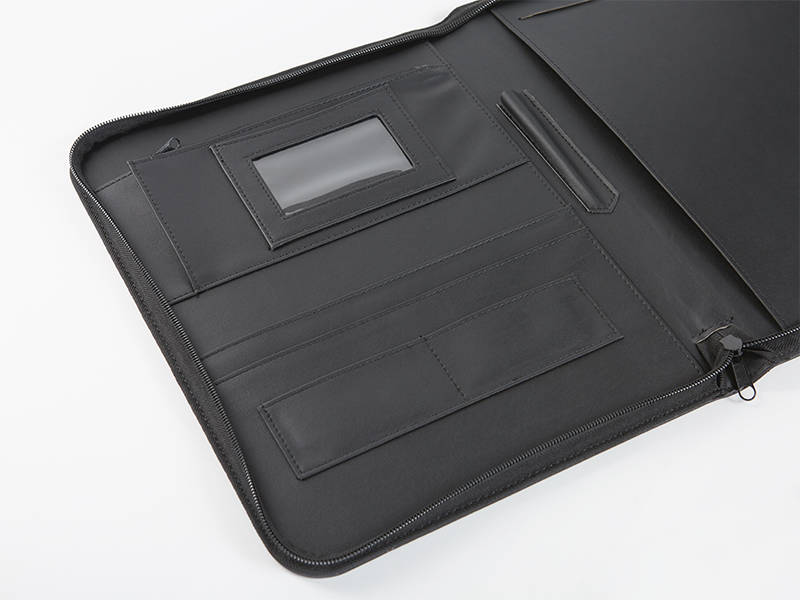 Leather Zip Folder