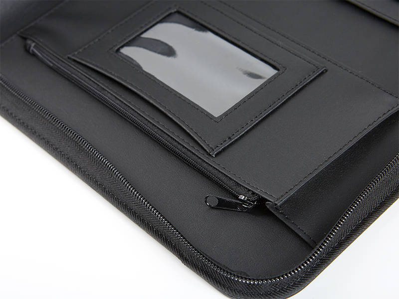 Leather Zip Folder
