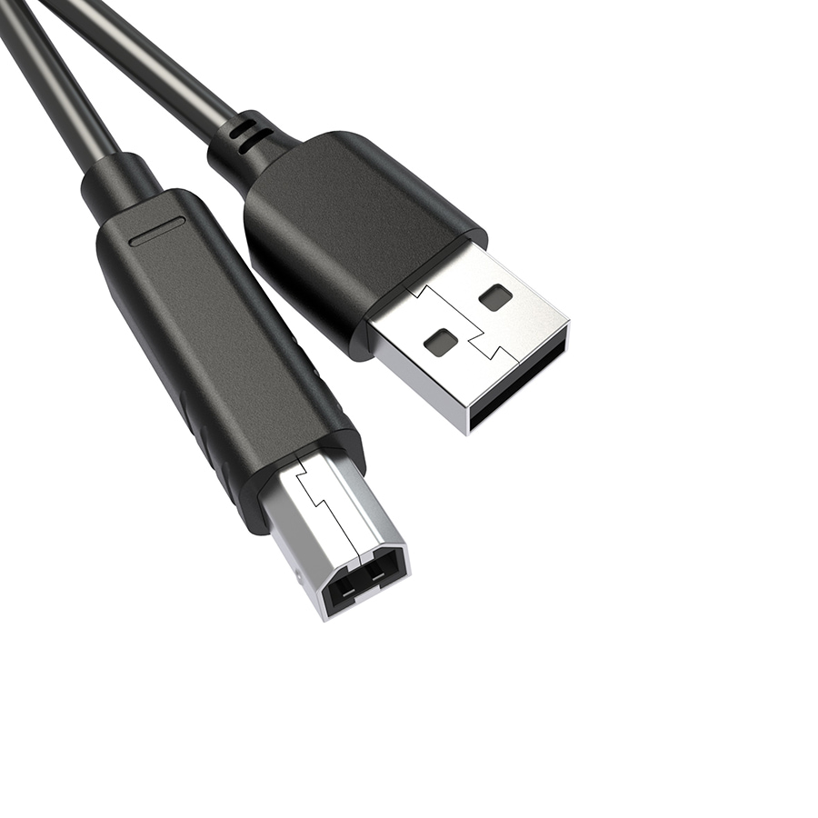USB Printer Cable, USB 2.0 Cable A-Male to B-Male