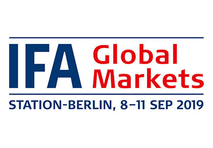 2019 Berlin Consumer Electronics Show IFA Global Market - Welcome to visit us at 114/S7