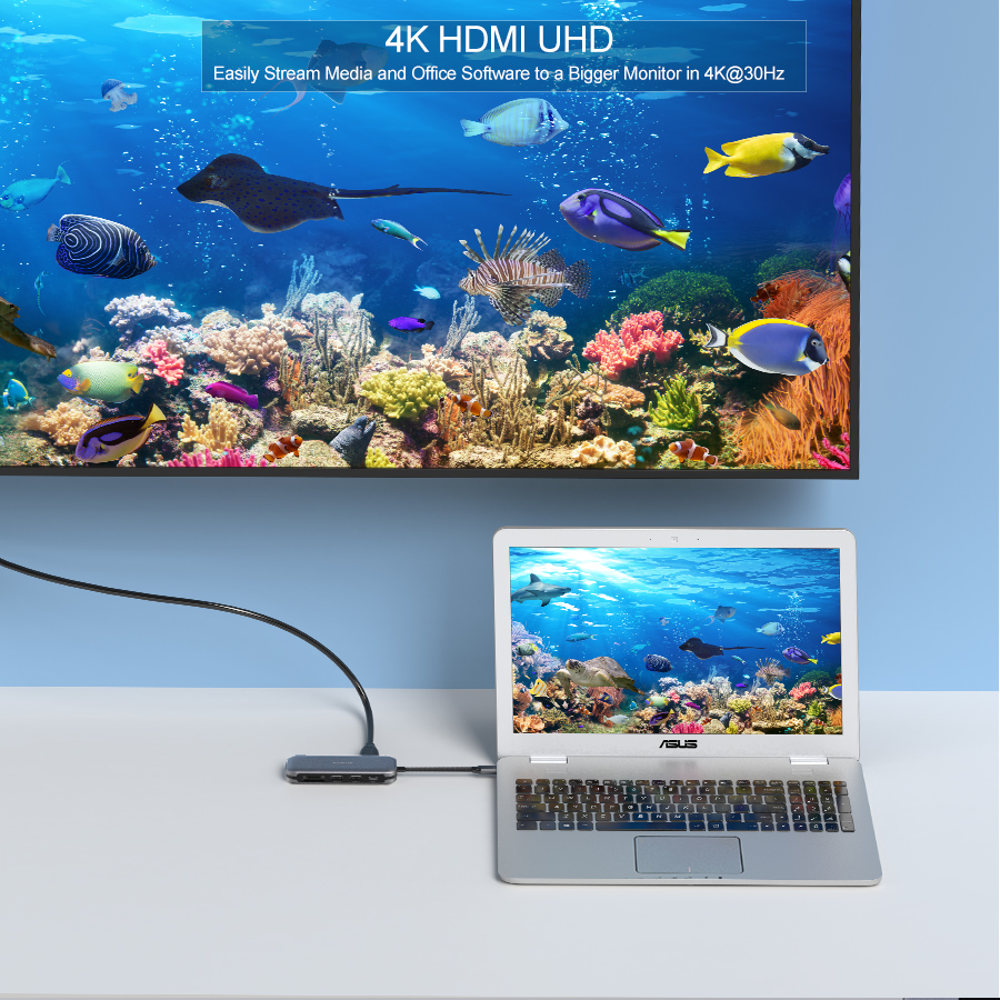 USB C Hub 6-in-1 with HDMI