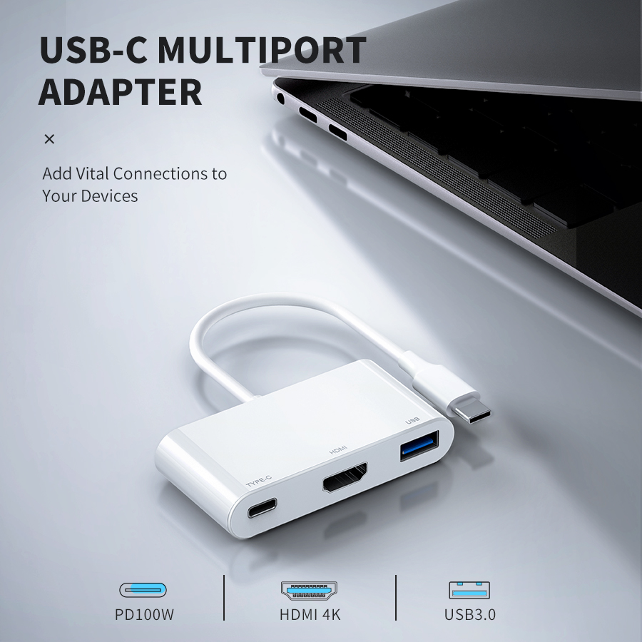 3 Ports USB C Adapter