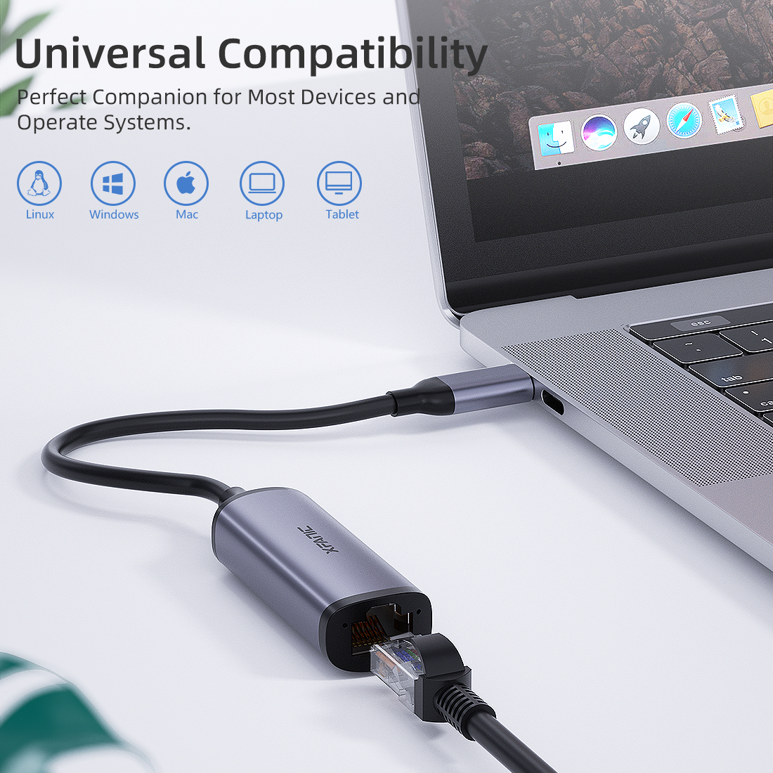 USB-C to 2.5G Ethernet Adapter 10/100/1000M/2.5G