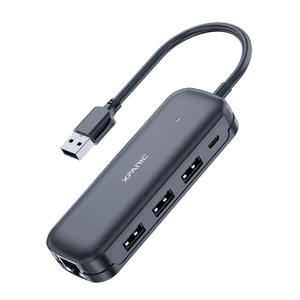 5 Ports USB 3.0 Hub With Gigabit Ethernet