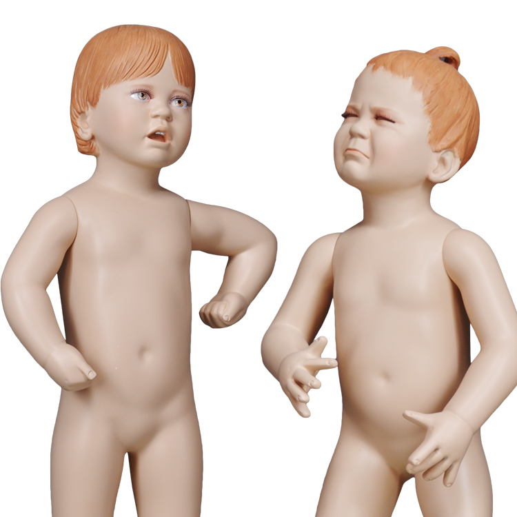 Gros maquillage enfants mannequins pour nourrissons mannequins pour enfants réalistes pour l’affichage des fenêtres (BK 6 mois à 1 an enfant mannequin)
