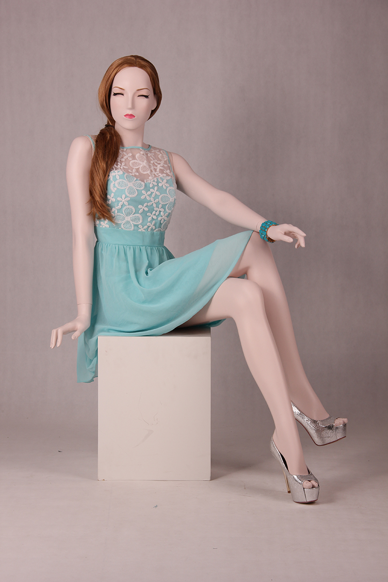 Fashion Full Body Realistic Female Mannequin Glossy White Life Size Dressmaking Female Mannequin