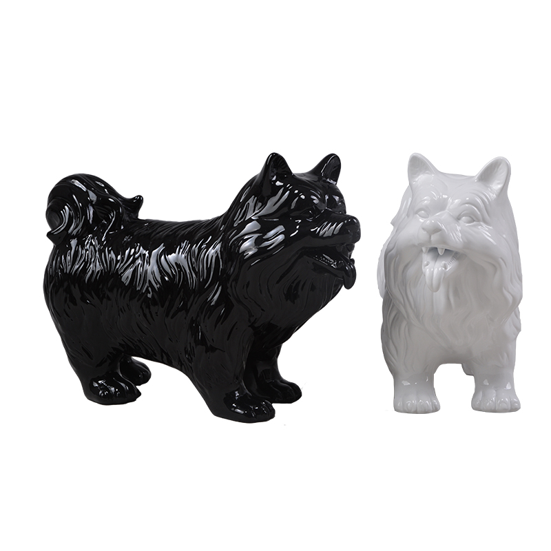 Estátuas do cão da resina dos manequins animais da fibra de vidro