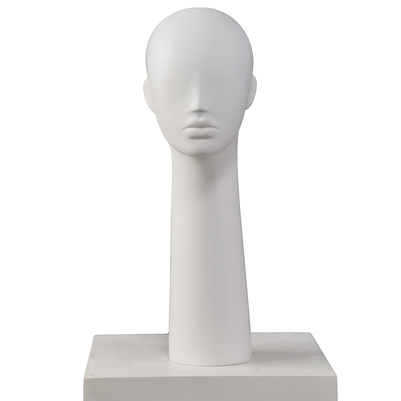 Bijoux féminins personnalisés displayhead mannequin abstrait en fibre de verre tête pour chapeau