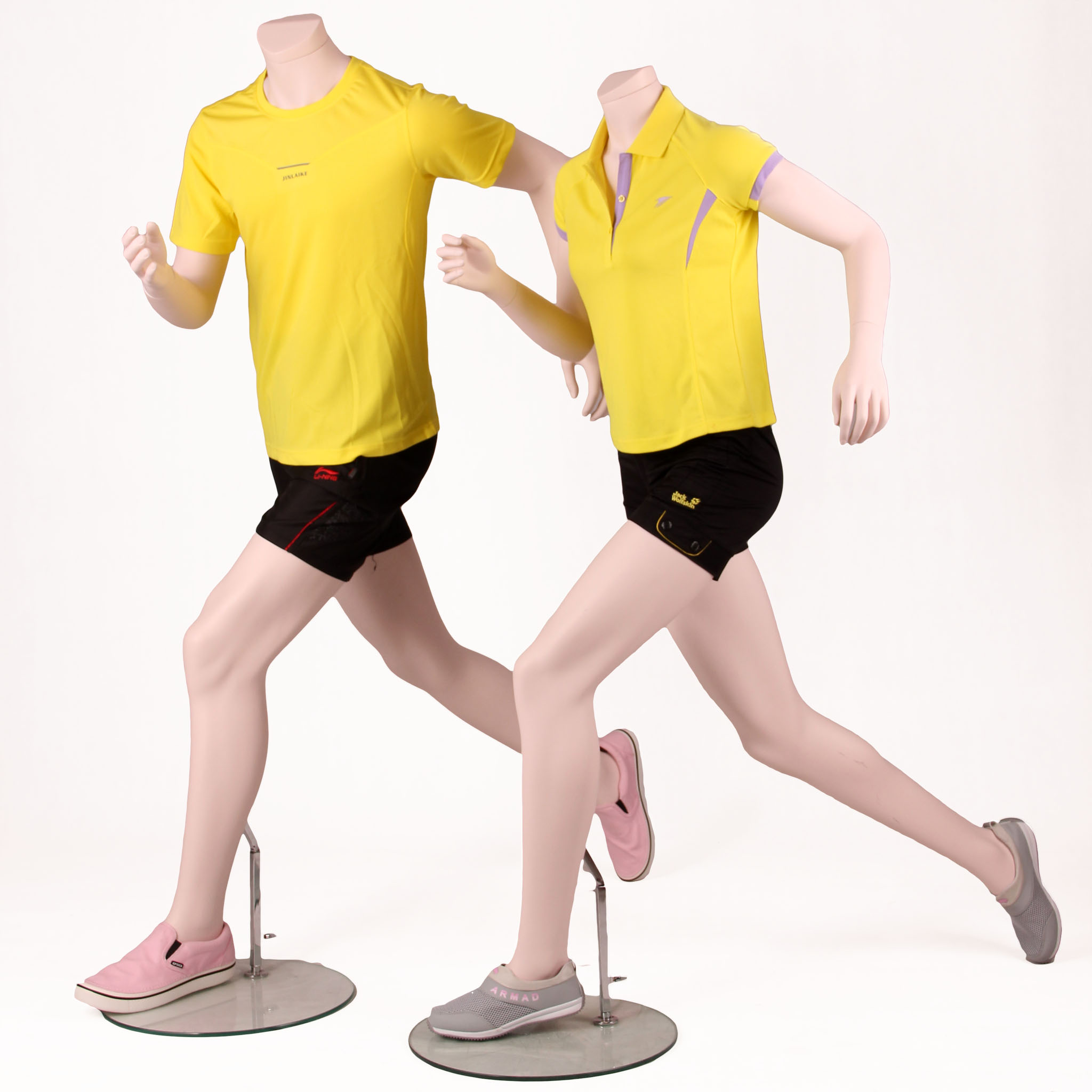 Maniquí deportivo de alta calidad que corre masculino y femenino maniquí móvil de cuerpo completo (WPM)