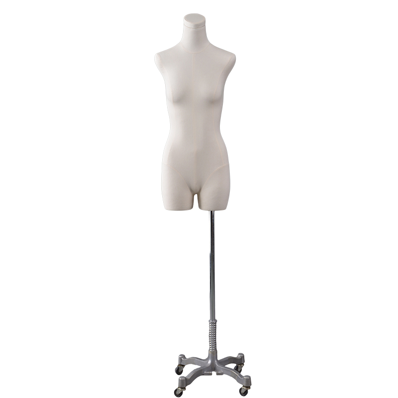 Yarım vücut kumaş kaplı fiberglas ucuz elbise gelinlik için manken oluşturur (RFM)