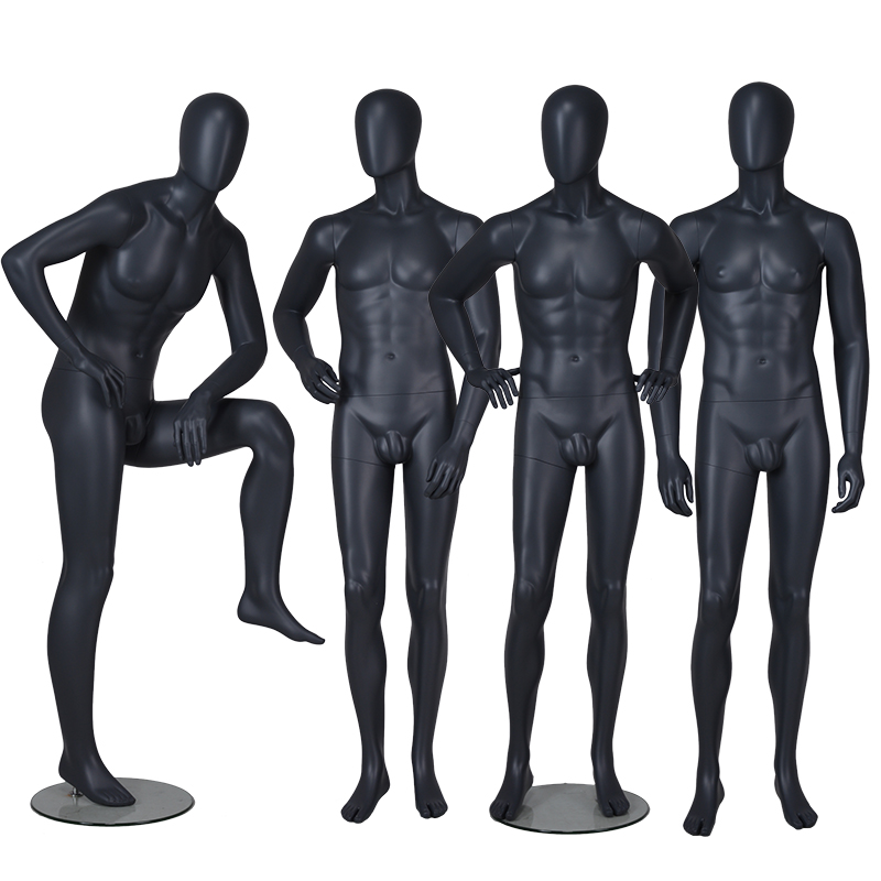 Modelo de moda de alta calidad maniquí negro modelo masculino maniquí en venta (ETM)