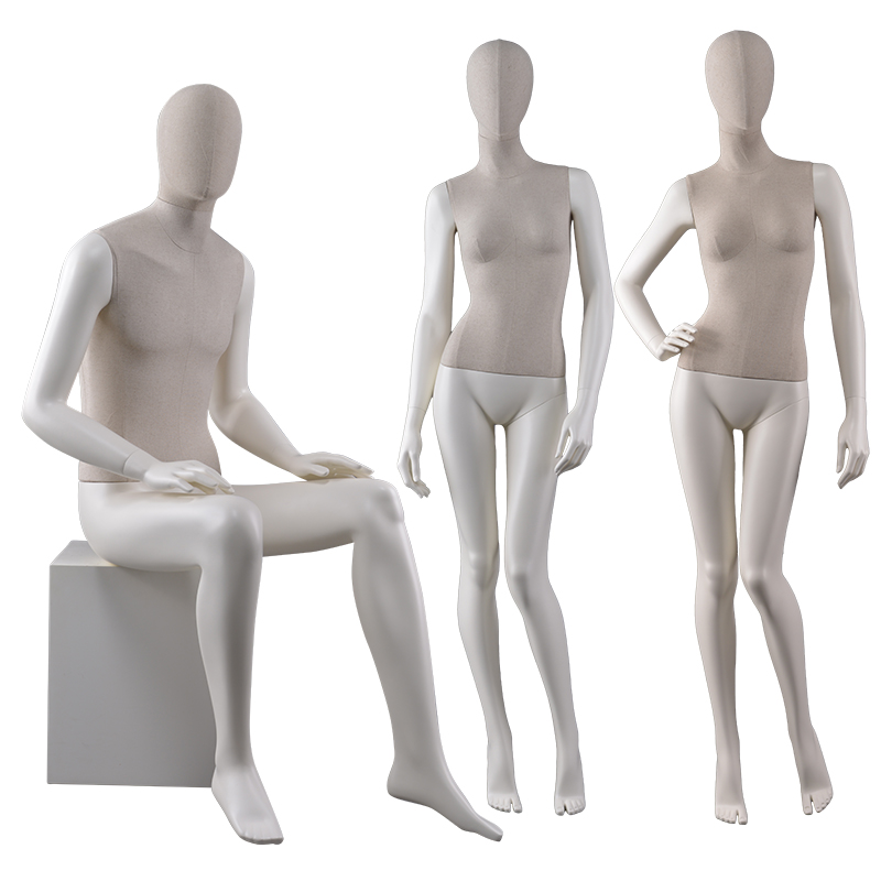 Mannequin fiberglass berkualiti tinggi fabrik wanita manikin lelaki untuk paparan tingkap (HWM)
