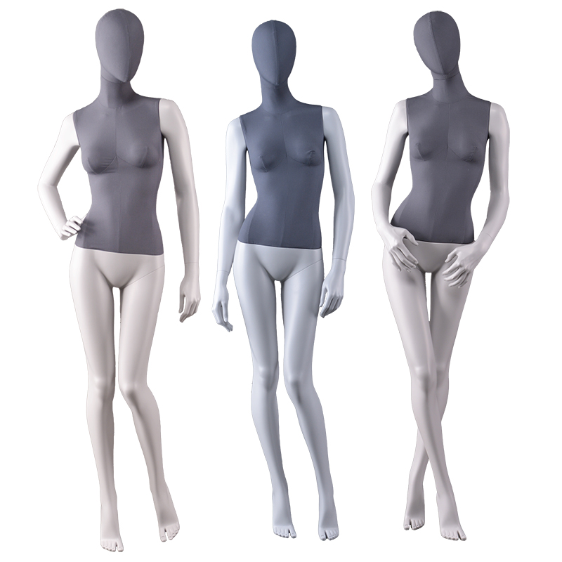 Aangepaste hete verkoop vrouwelijke mannequin stof jurk vorm mannequin voor etalage (JWM)