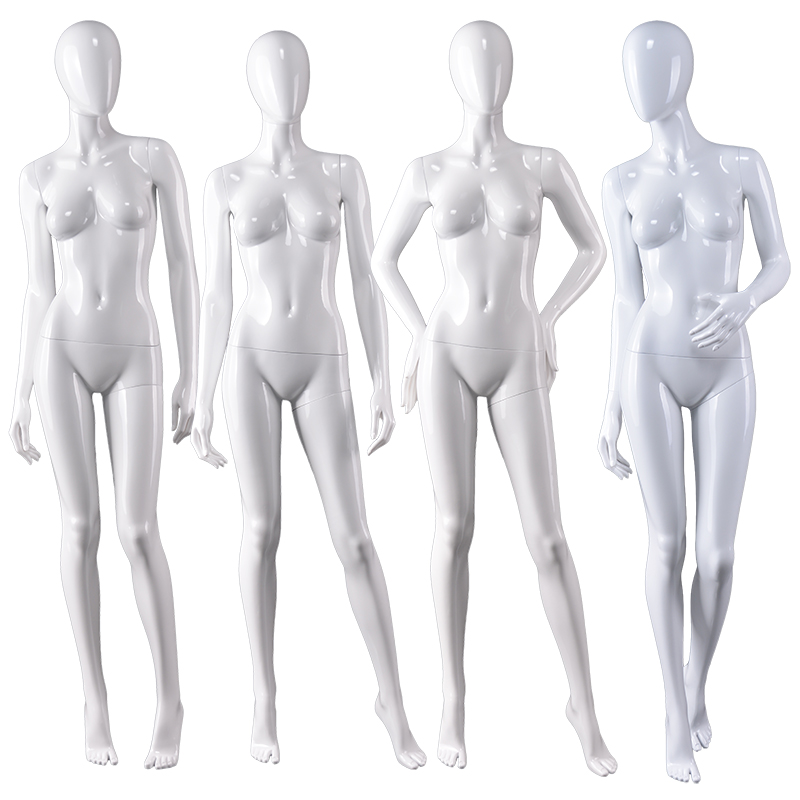 Manequins abstratos de fibra de vidro de moda ocidental manequins de exibição de roupas de corpo inteiro manequins femininos abstratos para venda (manequins femininos abstratos da série LFM)