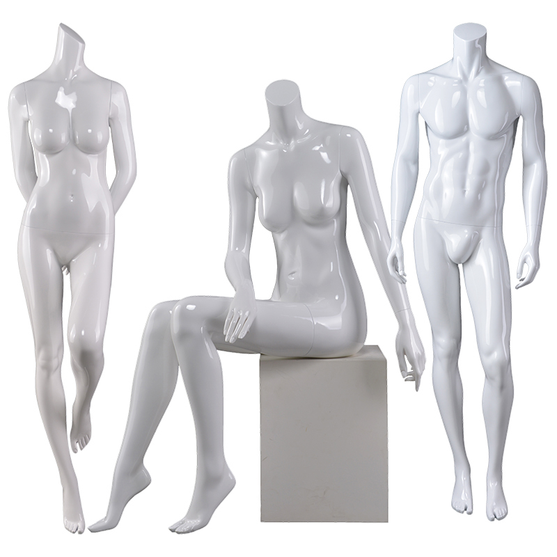 Белый женский манекен индивидуальный женский мода безголовые манекены для продажи(ROY)