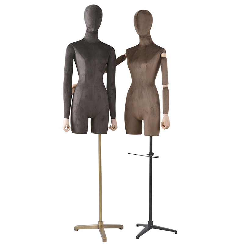 Verstellbare Stoffanpassung Kleid Form Schaufensterpuppe weibliche Leinen Schaufensterpuppe für Brautkleid (RNG)