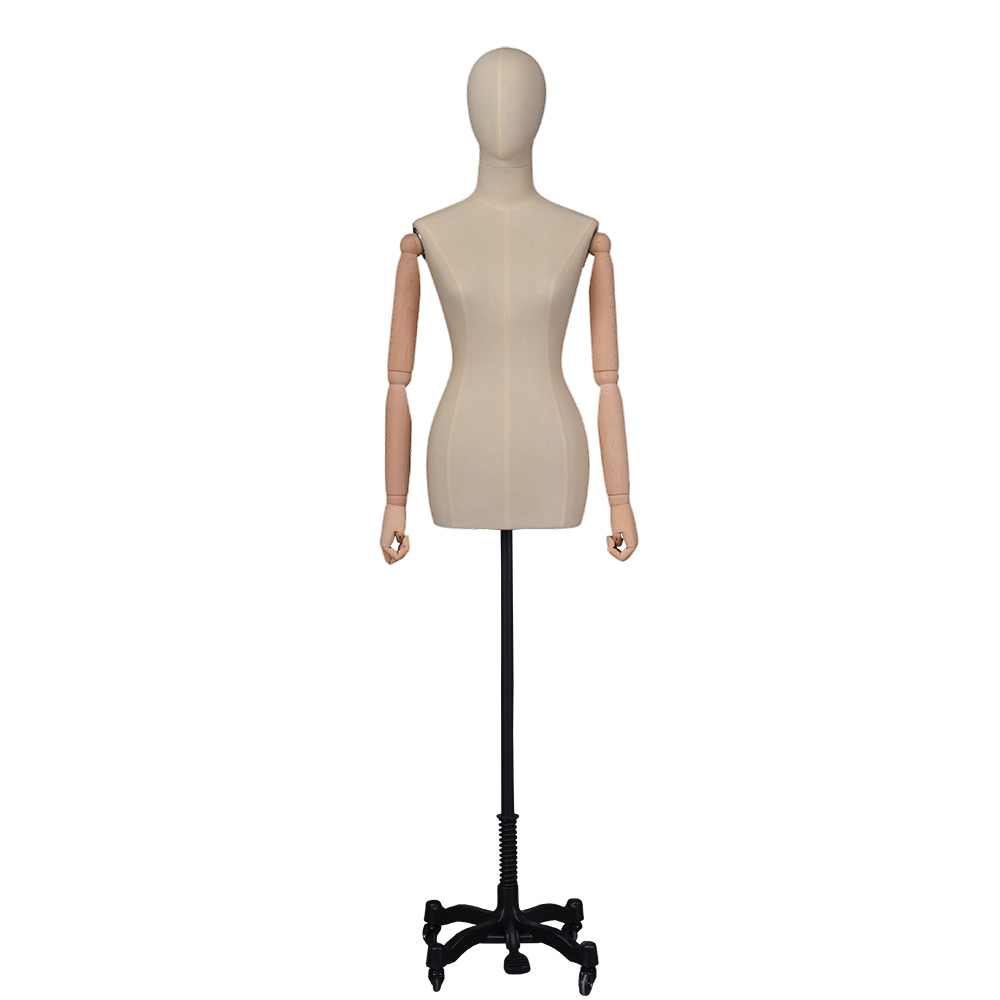Mannequins de mannequins recouverts de tissu féminin mannequins pour présentoirs de vêtements (RDM)