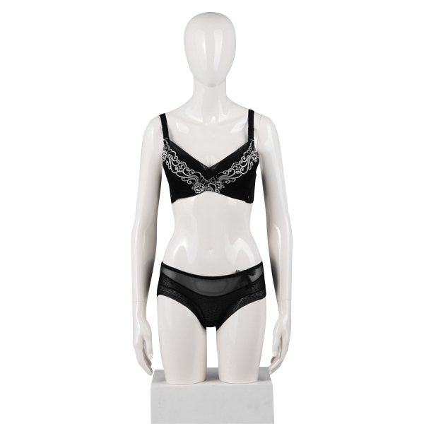 Personalizado meio corpo feminino torso lingerie manequim feminino para exibição de cueca (ADH)
