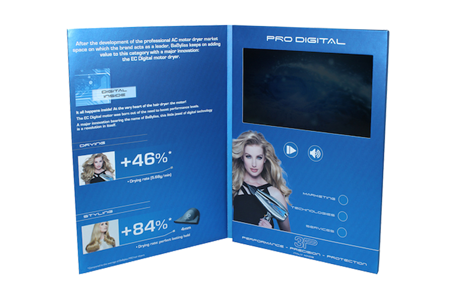 Customized full color printing 7inch soft cover digital brochure