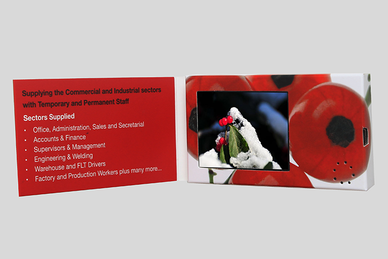 business card with display