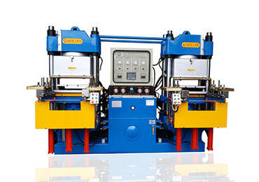 Double workstation 3RT vacuum rubber forming machine