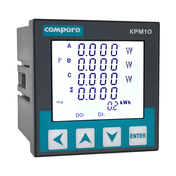 KPM10 Medidor de potencia digital multifunción trifásico
