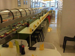 Double Layer Cooling Rotary Sushi Equipment