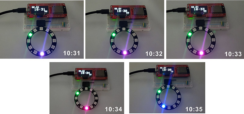 DIY-LED-Reloj-Calibración de tiempo