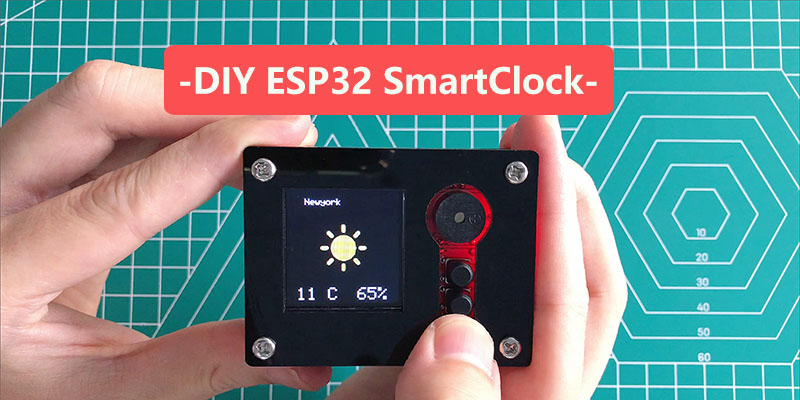 Cómo hacer un bricolaje ESP32-Smart-Clock-at-Home