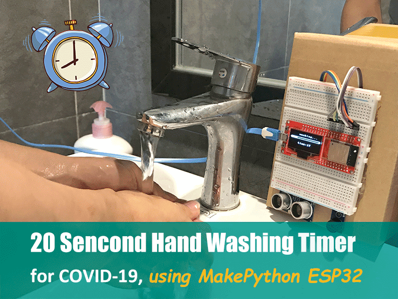DIY un temporizador de lavado de manos de 20 segundos para COVID-19