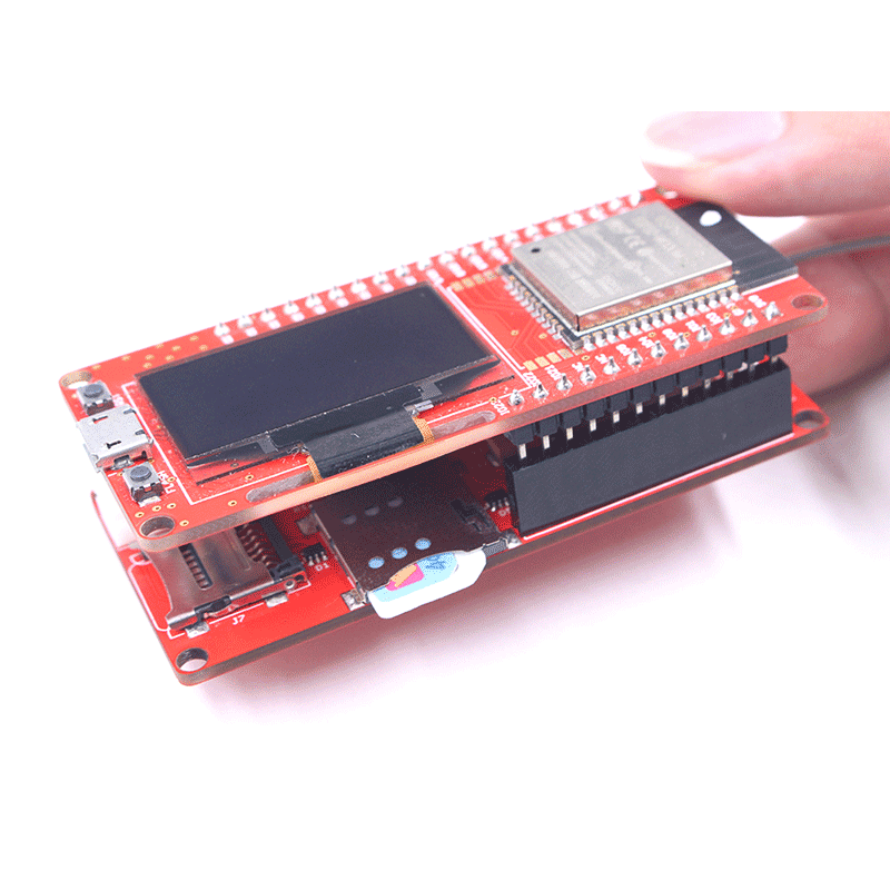 WIFI BLE GPRS GPS 4 in 1 Kit Based on ESP32 and A9G 