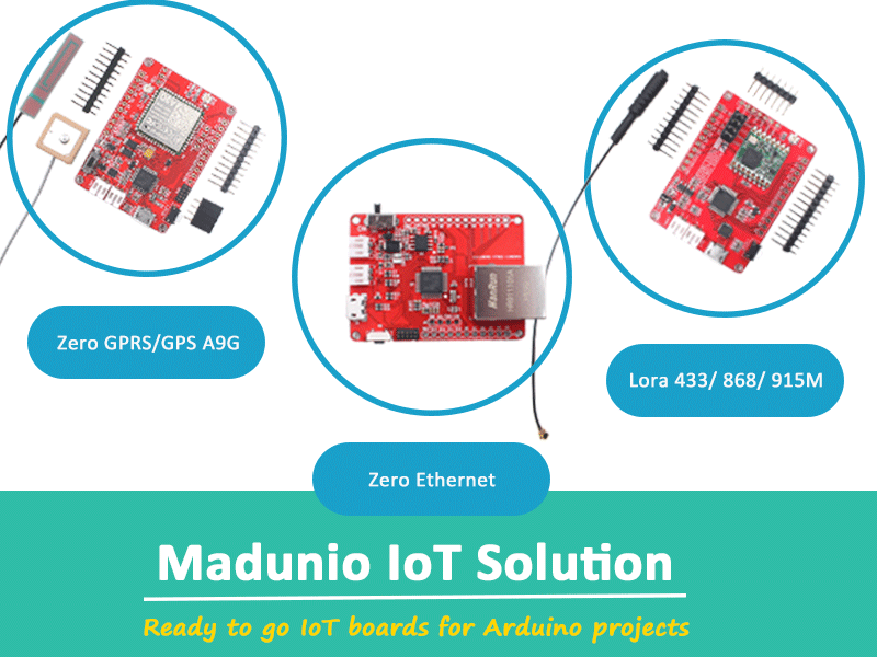 Maduino: Ready to Go IoT Boards for Arduino Projects