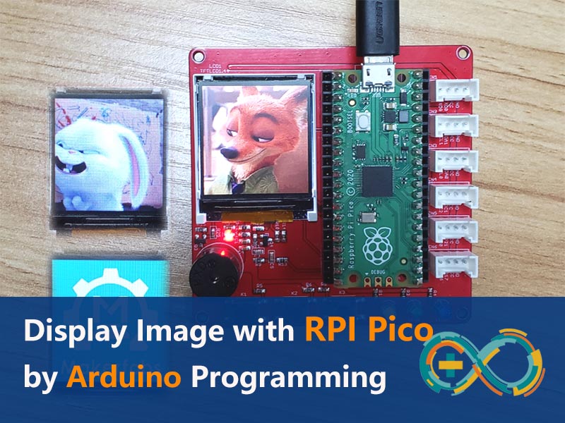 Mostrar imagen con Raspberry Pi Pico de Arduino