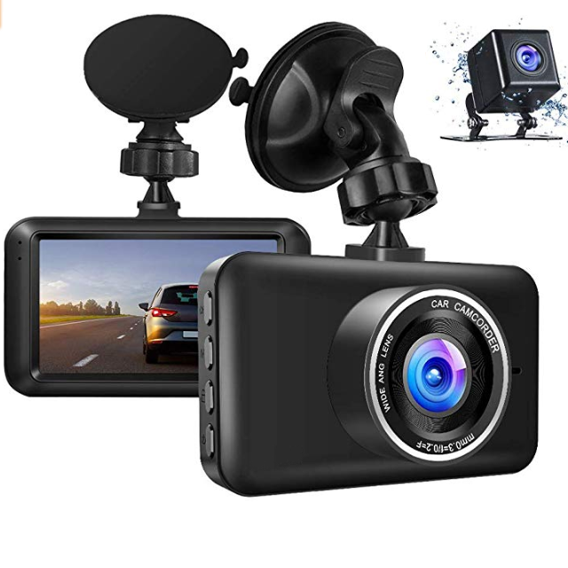 3Inch Amazon hot sale dual 1080P CAR dvr recorder black box cam backup 720P lens resolution APEMAN original factory dash camera