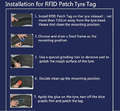 Étiquette de patch RFID de pneu de véhicule