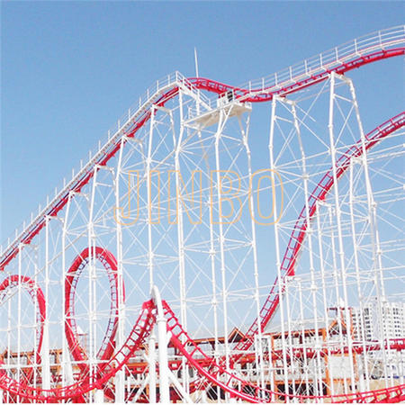 Outdoor Giant 3 Loops Roller Coaster