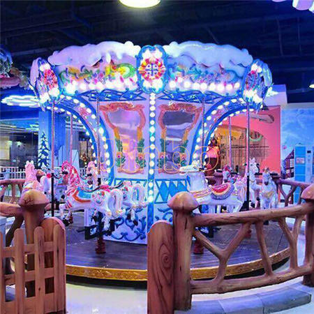 Outdoor Amusement Park Shopping Mall Carousel Horse Rides for Adult and Kids for Sale