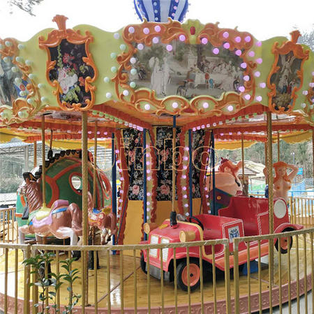 Outdoor Amusement Park Shopping Mall Carousel Horse Rides for Adult and Kids for Sale